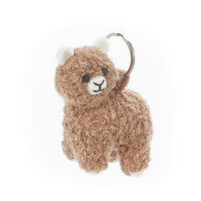 Load image into Gallery viewer, Handmade Felt Fairtrade Alpaca Keyring
