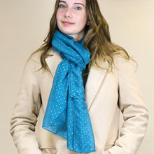 Load image into Gallery viewer, Scarf with Tiny Triangle Print
