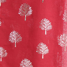 Load image into Gallery viewer, Pomegranate Scarf with Metallic Tree Print
