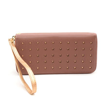 Load image into Gallery viewer, Dusky Pink Purse with Rose Gold Stars
