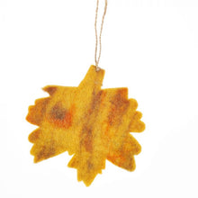 Load image into Gallery viewer, Handmade Felt Autumnal Leaves (Set of 5) Hanging Decorations
