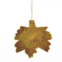 Load image into Gallery viewer, Handmade Felt Autumnal Leaves (Set of 5) Hanging Decorations
