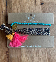 Load image into Gallery viewer, Love Ibiza Dual Use Bracelet/Hair Bobble Set (Various Colours/Styles)
