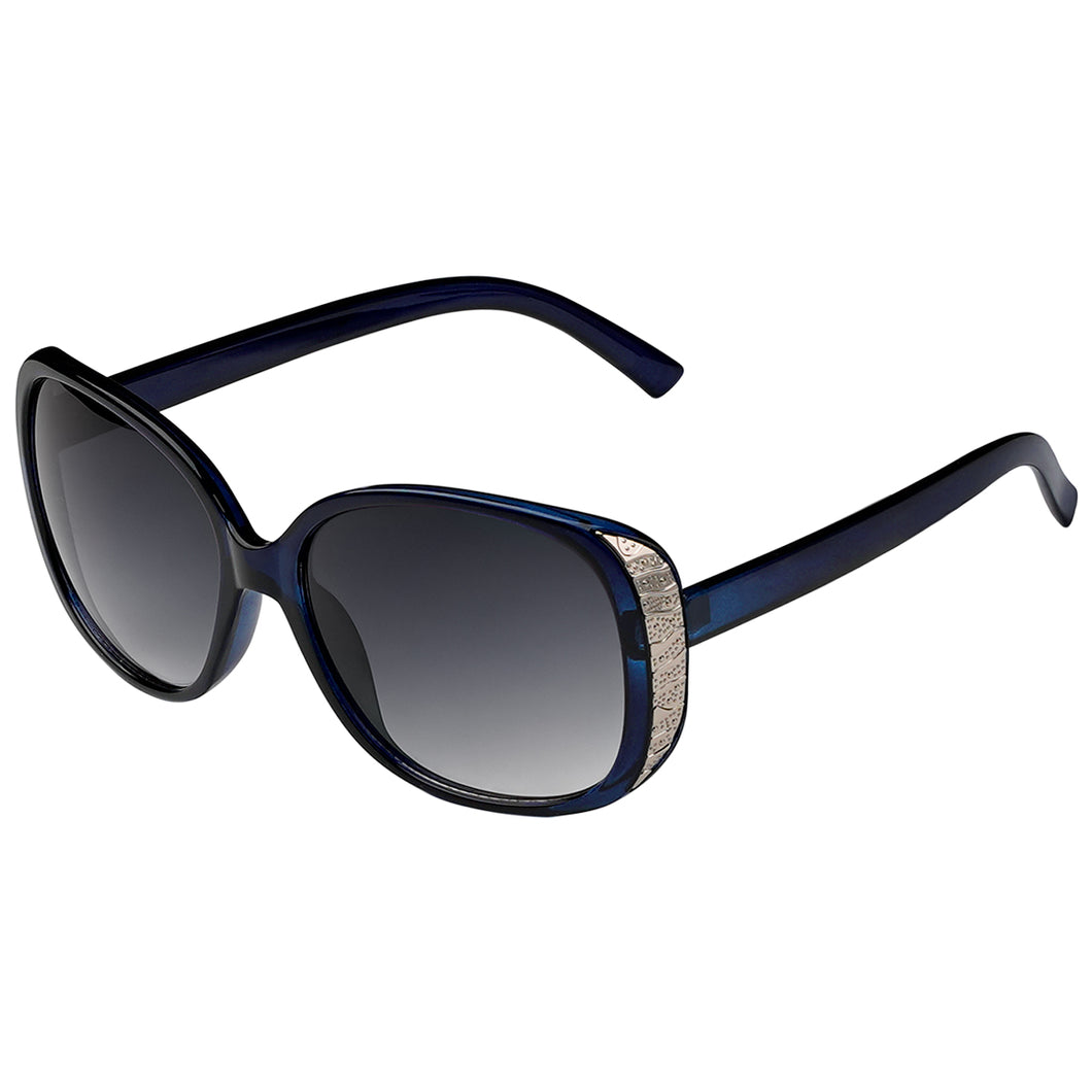 New Edge Sunglasses - Blue and Silver