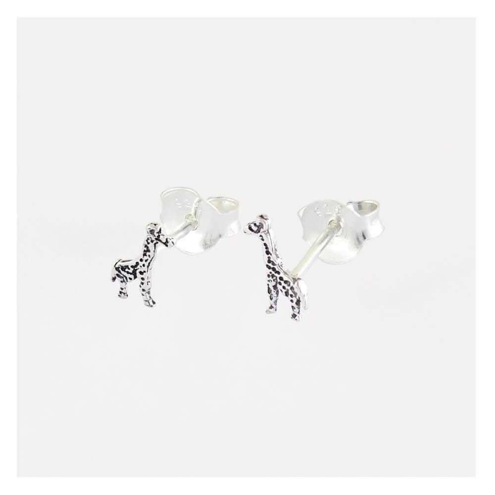 Tiny Giraffe Stud Sterling Silver